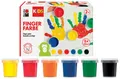Marabu KIDS Fingerfarbe, 35 ml, 6er Set, farbig sortiert