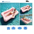 Aufblasbares Poolbett mit Tassenhalter 210x128cm
