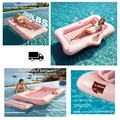 Aufblasbares Poolbett mit Tassenhalter 210x128cm PVC