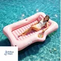 Aufblasbares Poolbett mit Tassenhalter 82x50 cm PVC Luftmatrat