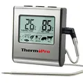 Thermometer für Fleisch mit Sonde ThermoPro tp-16 silber B-WARE