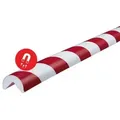 SHG Knuffi Kantenschutz Typ A rot/weiß, magnetisch, 100 x 4,0 cm