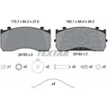 TEXTAR 2918302 Bremsbeläge Satz für MAN TGL I, MERCEDES ACCELO, ANTOS, ATEGO, AT