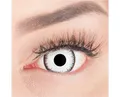 MeralenS Jahreslinsen weiße 'Lunatic 17 mm' mini Sclera 1 Paar. Halloween & Cosplay