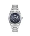 Hugo Multi Zifferblatt Quarz Uhr für Herren Kollektion #Bright Sport mit Silbernes Edelstahlarmband - 1530424