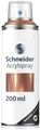 Schneider Paint-It 030 Supreme DIY Acryllack (hochdeckende Sprühfarbe, UV-beständig, 200 ml, Acrylspray für fast alle Untergründe) copper metallic