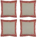 4er Set Zierkissen Dekokissen Kissenbezug Kissen Sofakissen Kopfkissen 40x40cm