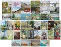 Bear and Bee 40 Kunstdruck-Postkarten in verschiedenen Stilen von verschiedenen berühmten Künstlern (Claude Monet)