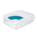 SleepCOOL 4 Jahreszeiten Bettdecke, 155x220cm, Ganzjahresbettdecke, Temperaturregulierend, Optimale Schlaftemperatur, Weniger Schwitzen, Nicht Frieren, Besser Schlafen