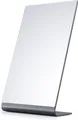 NEZZOE Kosmetikspiegel Make-up Spiegel 30cm Aluminium Tischspiegel Silber