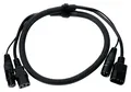 Bühne Licht Strom DMX XLR Hybrid Kabel Kombi Beleuchtung Effekt Verlängerung 1m