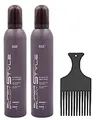 HAIR HAUS Super Brilliant Style Strong Mousse 300ml 2er Pack mit Fingerstyler