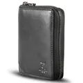 MATADOR Herren Portemonnaie Leder #Granada mit edler Geschenk Box, Elegante Herren Geldbörse mit RFID Blocker, Luxus Portemonnaie Leder mit Reißverschluss und Viele Kartenfächer in Schwarz Nappa