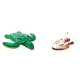 Intex Lil' Sea Turtle Ride On 1.50m x 1.27m Swimming Pool Beach Toy #57524NP Sin