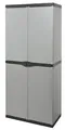 Mongarid Cabinet with 3 Shelves, Grey, One Size