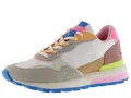 victoria Sneaker Luna Mehrfarbige Nylon & VelourslederEinsätzen & Profilierte Sohle 1156110 für Damen Blanco 40