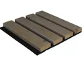 Akustikpaneel Hydroline Massivholz Thermo Fichte glatt geölt Basaltgrau 2380 x 5