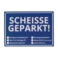 trendaffe Die Scheisse Geparkt! Notizzettel mit StVO für die Windschutzscheibe im 50er Set