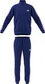 adidas Herren Sportswear Basic 3 Stripes Tricot Track Suit, semi lucid blue/white, S