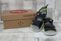 Ricosta Jungen Klett-Sandale blau/neongrün, Motiv Haifisch 29