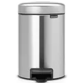 Kosmetikeimer Brabantia newIcon Treteimer 3 L Matt Edelstahl kleiner Treteimer aus Edelstahl mit Kunststoff-Inneneimer 55113222