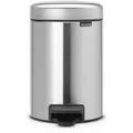 Brabantia International B.V. Brabantia Treteimer NEWICON, 3 Liter, Stylischer Abfallbehälter mit herausnehmbaren Innenbehälter, Farbe: Matt Steel 11 32 22