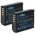 vhbw 2X Akku kompatibel mit Panasonic Lumix DMC-TZ7, DMC-TZ6, DMC-TZ31, DMC-TZ36, DMC-TZ8, DMC-TZ30 Kamera (750 mAh, 3,6 V, Li-Ion)