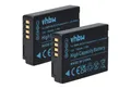 vhbw Akku passend für Panasonic Lumix DMC-TZ7, DMC-TZ6, DMC-TZ31, DMC-ZS15, Kamera-Akku Akku Li-Ion 750 mAh (3,6 V, 2 St), Leistungsfähige Austausch-Akkus für Digitalkamera, Spiegelreflexkamera
