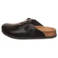 Birkenstock Leder-Clogs "Boston" in Schwarz - Weite S - 41