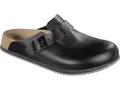 BIRKENSTOCK 60196 Clog Boston SL Größe 41 W. Schmal schwarz Obermaterial: Leder