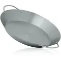 Mahlzeit Paellapfanne traditionelle Paella Pfanne für 6 Pers., Ø 35 cm, Edelstahl Pfanne, Edelstahl Ø 35.00 cm