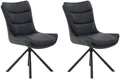 Jockenhöfer Gruppe Drehstuhl Maurice (Set, 2 St) (Set, 2 St), Echtleder, inklusive Drehfunktion (360), bis 150kg belastbar