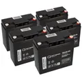 Akkusatz 60V 23Ah Statt 20Ah Für Nova Motors 5X 12V 23Ah AGM Akku - Langlebig - Wartungsfrei - Zuverlässig - Ersatzakku - Akku - Batterie