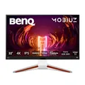 BenQ MOBIUZ EX3210U Gaming Monitor Weiß 32" 4K UHD IPS, 144Hz, 1ms, HDMI 2.1, FreeSync, HDR600, 98% P3, 99% Adobe RGB, Eye-Care, Fernbedienung, Kompatibel mit PS5/Xbox Series X 4K bei 120Hz