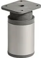 Hettich Möbelfuss Design 4,0 x 6,0 - 7,5 cm Aluminium-Optik - 1 Stück