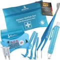 BluePet Zeckenentferner Set 10teilig, Zeckenhaken, Zeckenzange, Zeckenpinzette, Zeckenhebel
