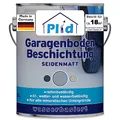 Plid® Garagenbodenbeschichtung Betonfarbe Außen & Innen frostsicher [2.5L Silbergrau] - Wasser & Wetterbeständig - Garagenbodenfarbe - Bodenbeschichtung Außen - Betonversiegelung Außenbereich