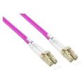 Varia Patchkabel LWL Duplex OM4 (Multimode, 50/125) LC/LC, UNIBOOT, LSZH, Entriegelungslasche, 5m (5 m) (LW-U805LC4)