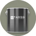 TADESSI Wandfarbe Grau - Schilfgrün - abwaschbare Innenfarbe matt - Dispersionsfarbe - Geruchsarm und Lösemittelfrei - 1 Liter Gebinde