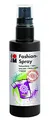 Marabu 17190050073 - Fashion Spray schwarz 100 ml, Textilsprühfarbe, m. Pumpzerstäuber, für helle Textilien, weicher Griff, einfache Fixierung, waschbeständig bis 40°C, tolle Effekte auf Stoff