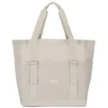 LARKSON Strandtasche Beige - Smilla - Badetasche mit Reißverschluss - Shopper Tasche Damen & Herren - Familie Strand Beach - Einkaufstasche aus Recyceltem PET