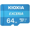 Kioxia EXCERIA microSDXC-Karte 64 GB UHS-I stoßsicher, Wasserdicht
