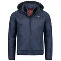 Höhenhorn Windbreaker Höhenhorn Skibbo Herren Jacke für Männer Gefütterte Übergangsjacke große Seitentaschen mit Reißverschluss, Microfleece-Innenseite blau S