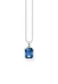 THOMAS SABO Collier Halskette Blauer Stein Silber (Set)