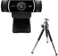 Logitech C922 PRO Webcam mit Stativ, Full-HD 1080p, 78° Sichtfeld, Autofokus, Be