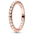 Pandora Fingerring Damen Pyramiden Ring mit Zirkonia von PANDORA ME, IP Rosé rosa 54