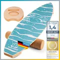 Balance-Board aus Holz Wackelbrett Balancekissen PhysioTherapie Surf-Board