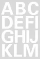 HERMA Buchstaben-Sticker A-Z, Folie weiß, 25 mm