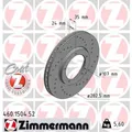 ZIMMERMANN 2x Bremsscheibe vorne Ø282.5 mm Innenbelüftet Gelocht für Porsche 911