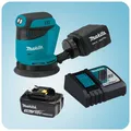Makita Akku Exzenterschleifer DBO180 Z 125 mm 18V mit Akku 3.0Ah und Ladegerät